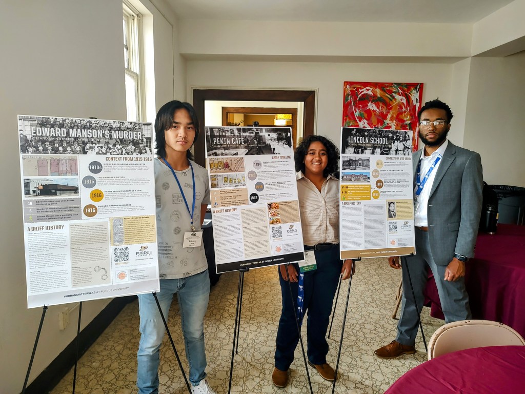 Lab team members presented posters at Preserving Historic Places&nbsp;conference